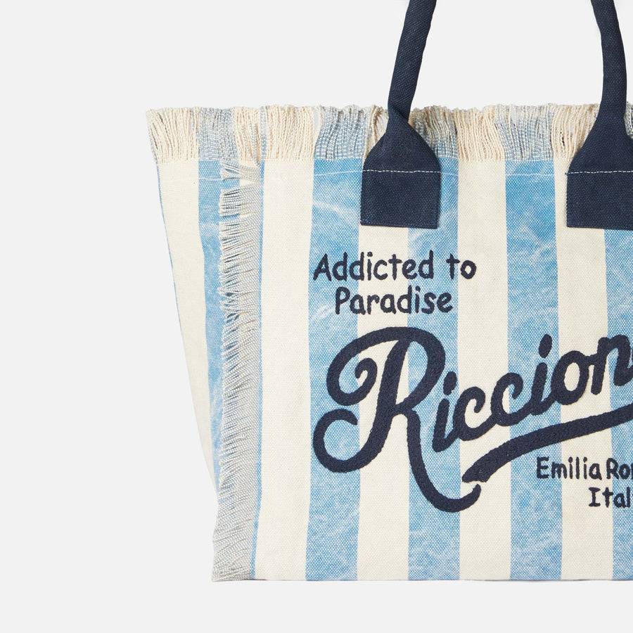 Mc2 Saint Barth Borsa A Spalla Vanity In Canvas Con Stampa Riccione