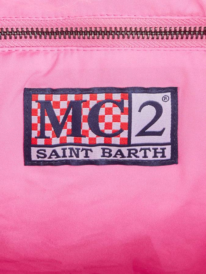 Mc2 Saint Barth Borsa A Spalla Vanity In Morbida Pelliccia Con Ricamo Saint Barth
