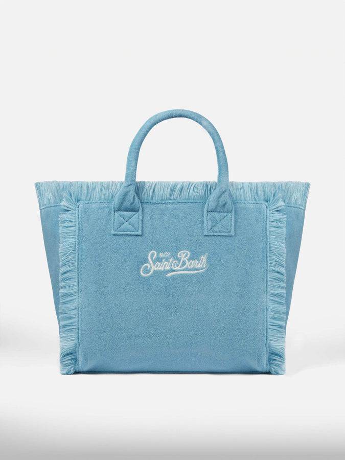 Mc2 Saint Barth Borsa A Spalla Vanity In Spugna Azzurra