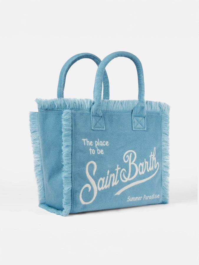Mc2 Saint Barth Borsa A Spalla Vanity In Spugna Azzurra