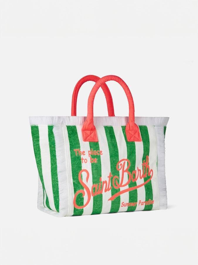 Mc2 Saint Barth Borsa A Spalla Vanity In Spugna Con Logo Saint Barth
