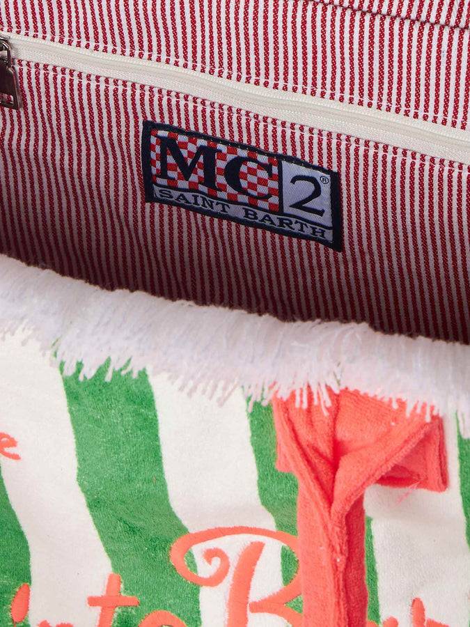 Mc2 Saint Barth Borsa A Spalla Vanity In Spugna Con Logo Saint Barth