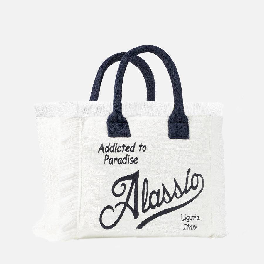 Mc2 Saint Barth Borsa A Spalla Vanity In Spugna Con Ricamo Alassio