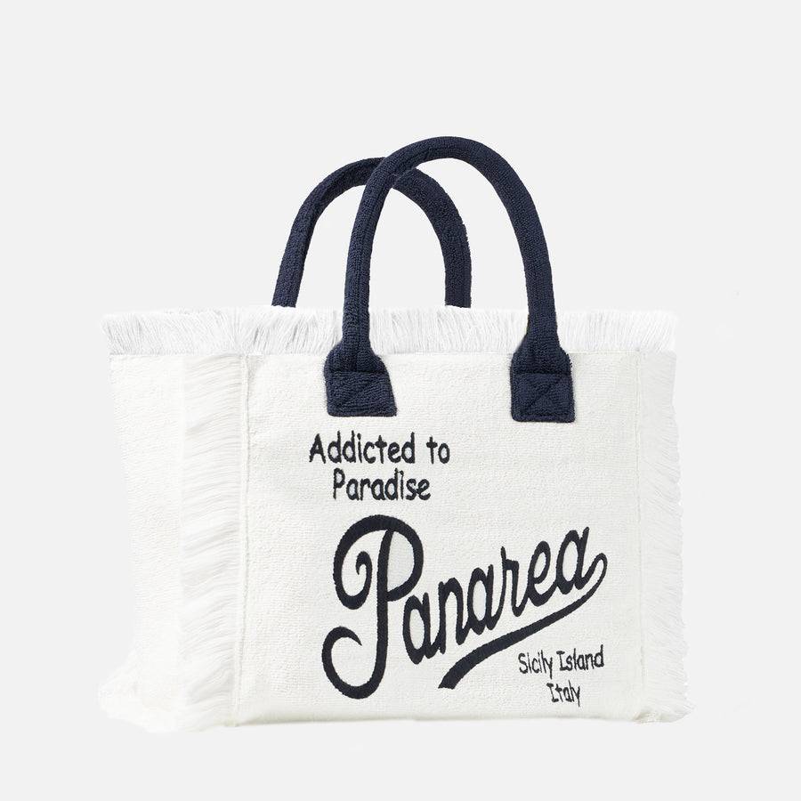 Mc2 Saint Barth Borsa A Spalla Vanity In Spugna Con Ricamo Panarea