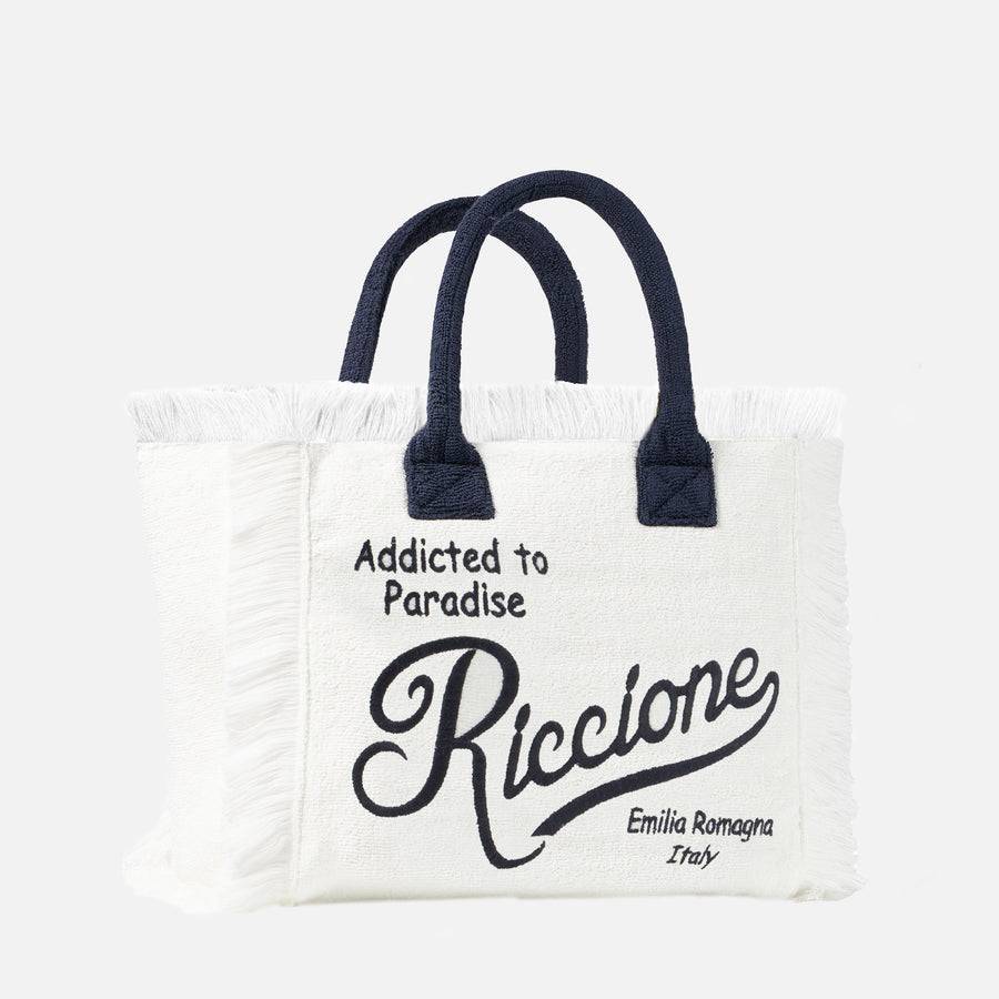 Mc2 Saint Barth Borsa A Spalla Vanity In Spugna Con Ricamo Riccione
