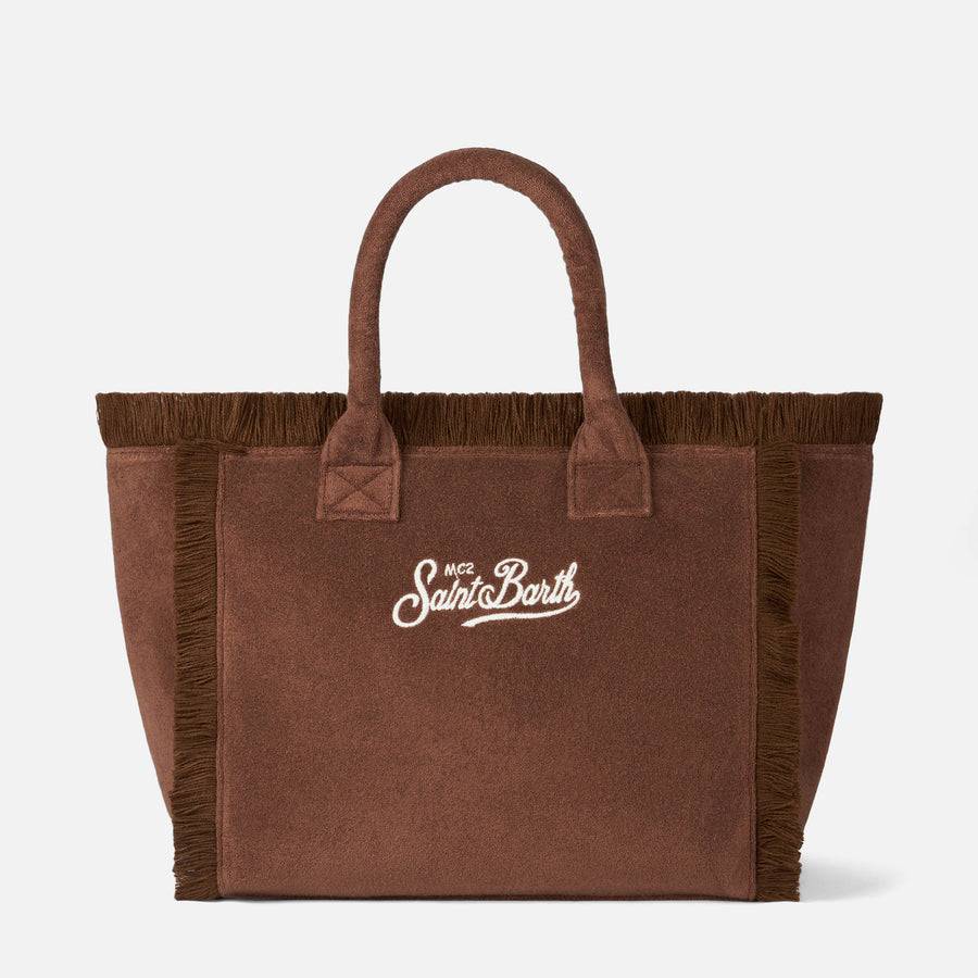 Mc2 Saint Barth Borsa A Spalla Vanity In Spugna Marrone