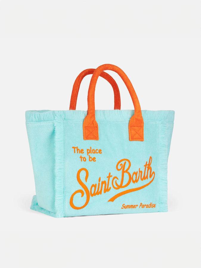 Mc2 Saint Barth Borsa A Spalla Vanity In Spugna Verde Acqua