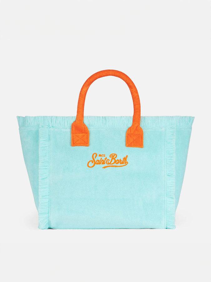 Mc2 Saint Barth Borsa A Spalla Vanity In Spugna Verde Acqua