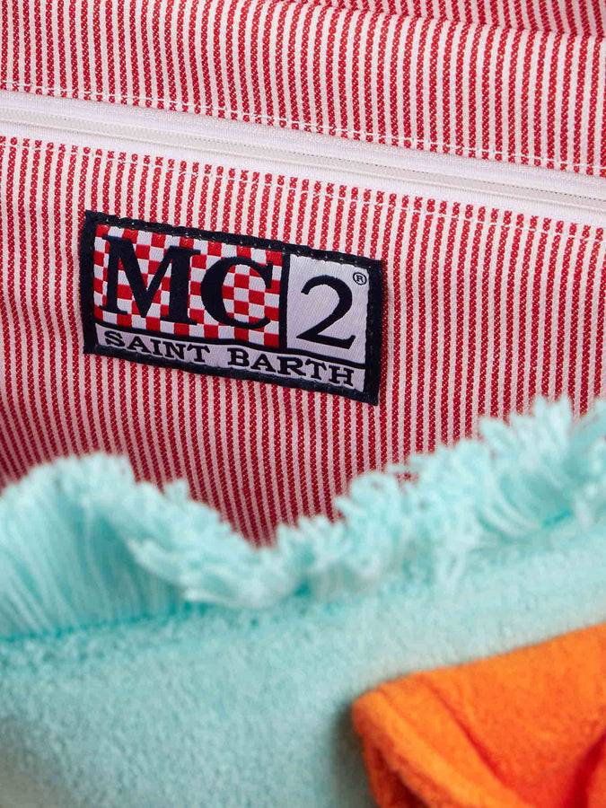 Mc2 Saint Barth Borsa A Spalla Vanity In Spugna Verde Acqua