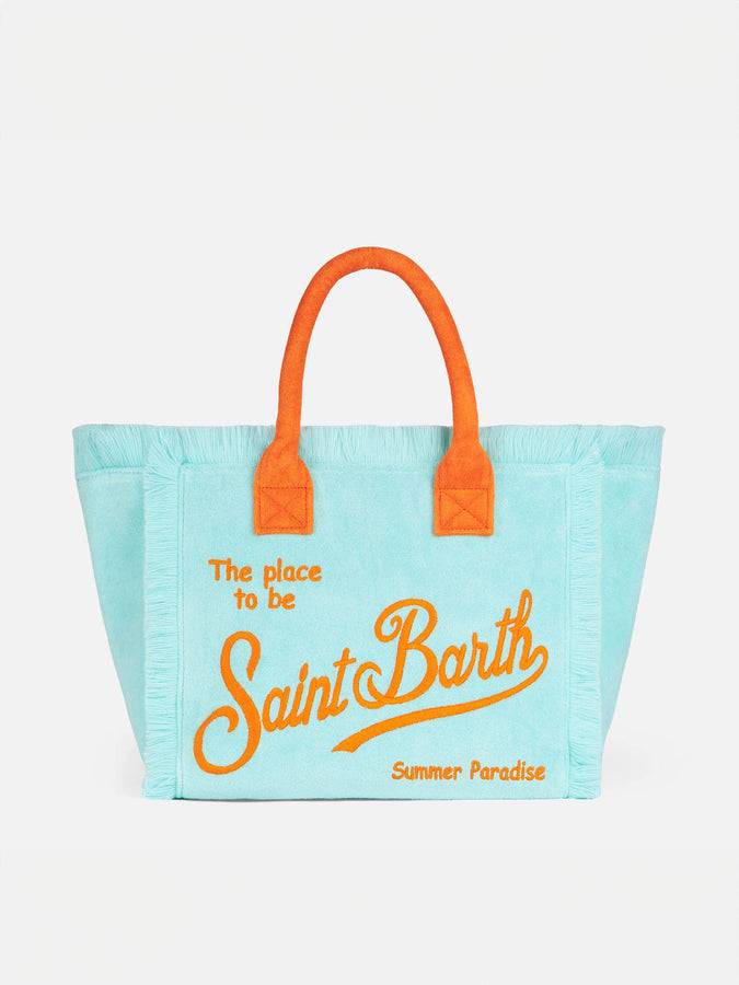 Mc2 Saint Barth Borsa a spalla Vanity in spugna verde acqua