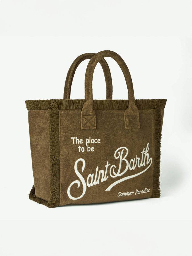 Mc2 Saint Barth Borsa A Spalla Vanity In Spugna Verde Militare