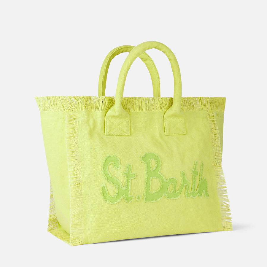 Mc2 Saint Barth Borsa A Spalla Vanity In Tela Verde Chiaro