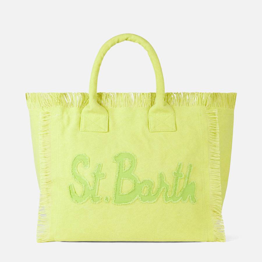 Mc2 Saint Barth Borsa A Spalla Vanity In Tela Verde Chiaro