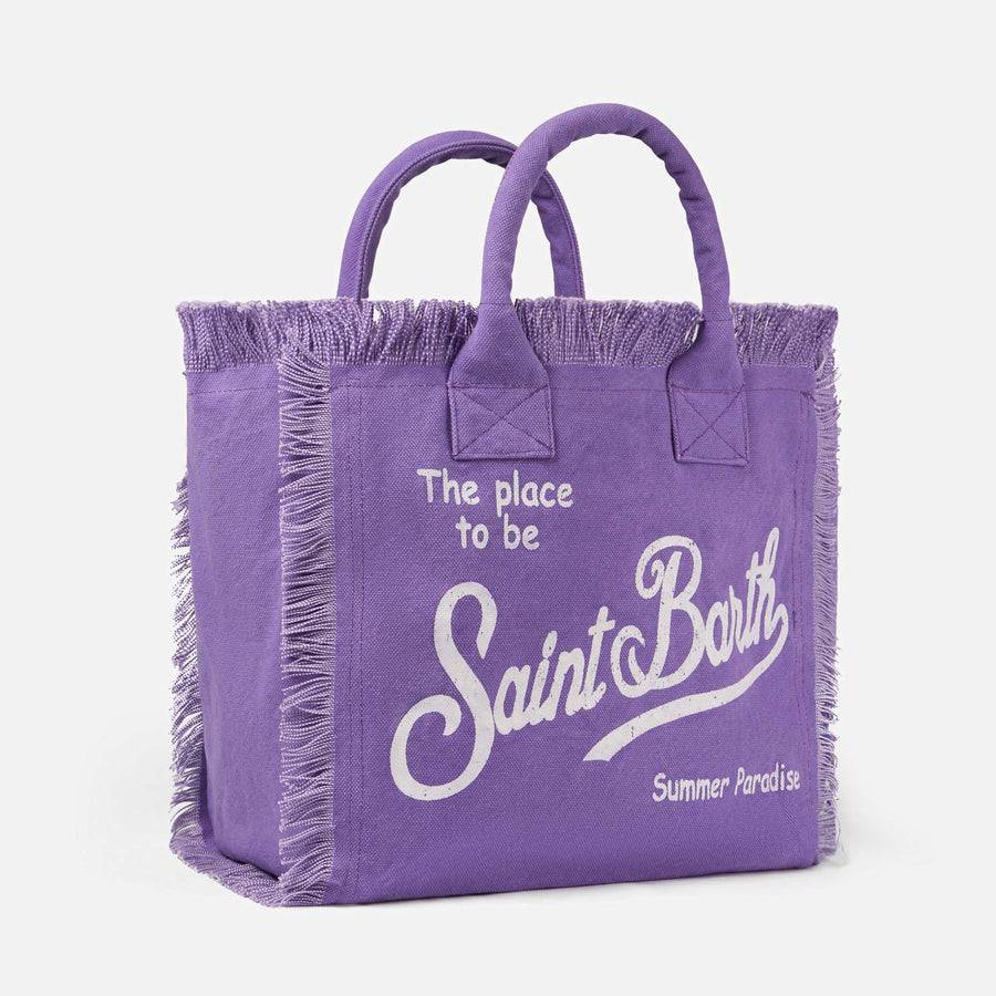 Mc2 Saint Barth Borsa A Spalla Vanity In Tela Viola