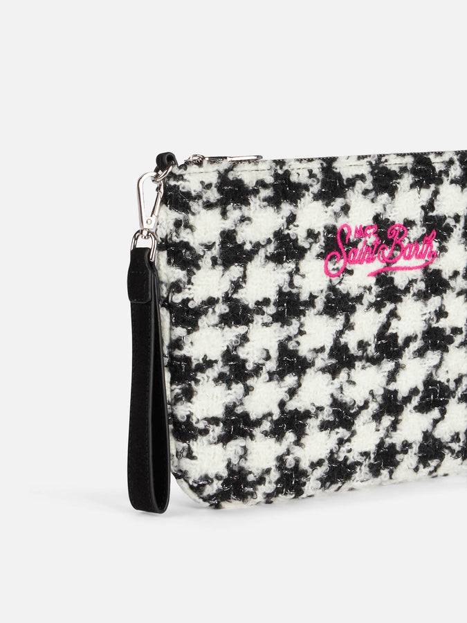 Mc2 Saint Barth Borsa A Tracolla - Pochette Parisienne Con Motivo Pied De Poule In Lurex