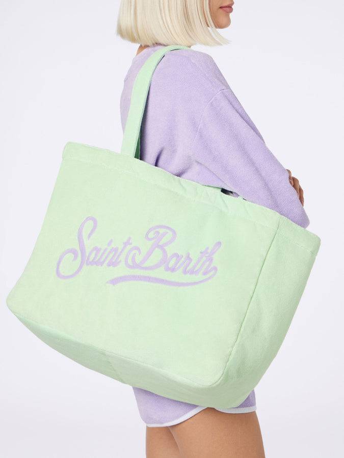 Mc2 Saint Barth Borsa Beach Tote Double In Spugna E Cotone
