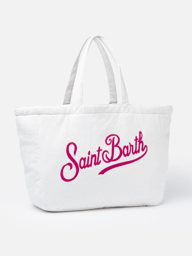 Mc2 Saint Barth Borsa Beach Tote Double In Spugna E Cotone