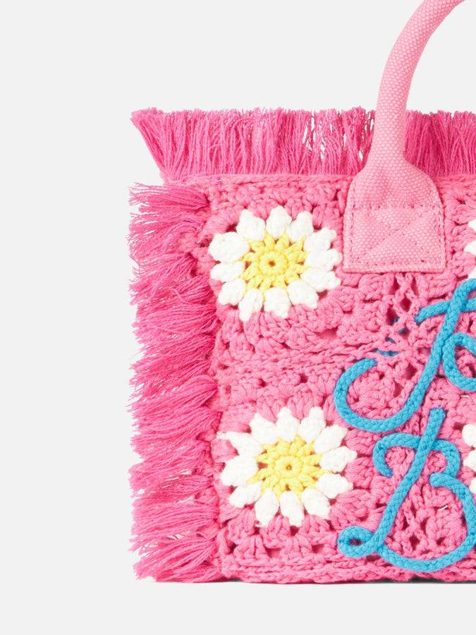 Mc2 Saint Barth Borsa Colette Con Patch Di Fiori All'uncinetto