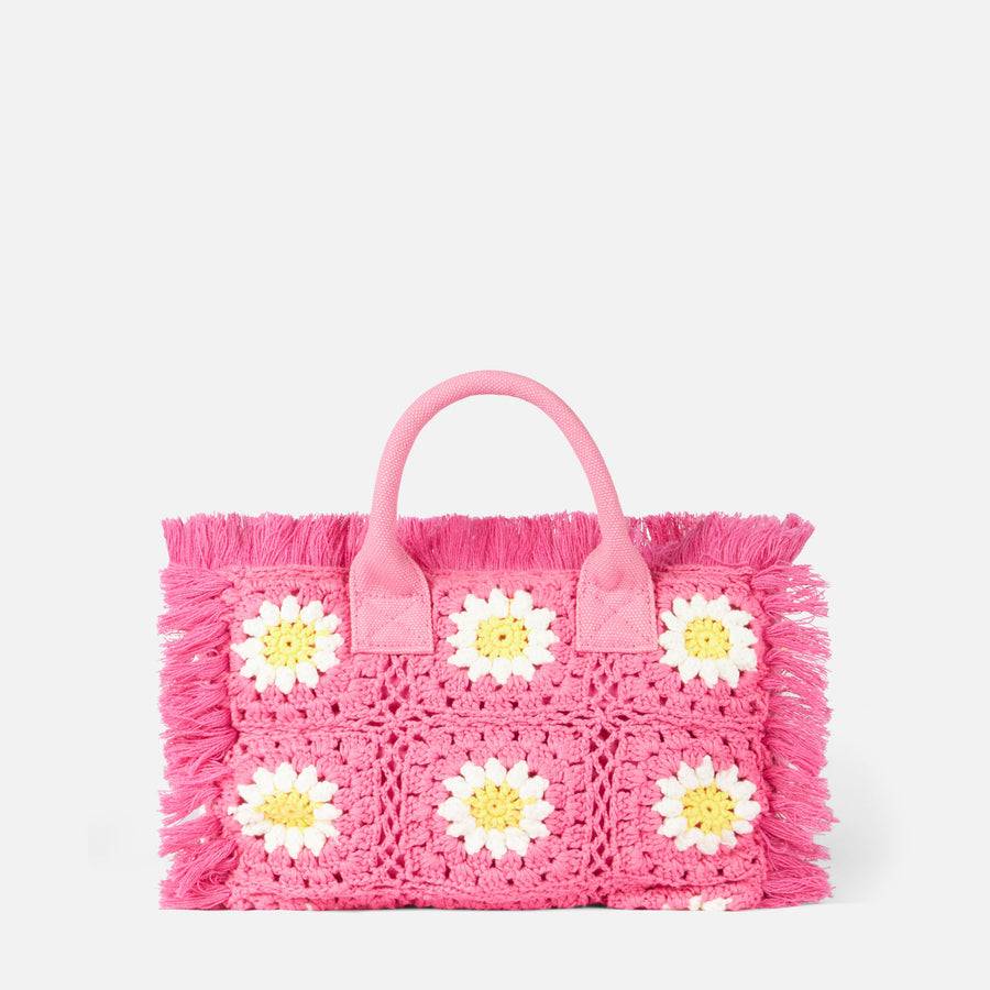 Mc2 Saint Barth Borsa Colette Con Patch Di Fiori All'uncinetto
