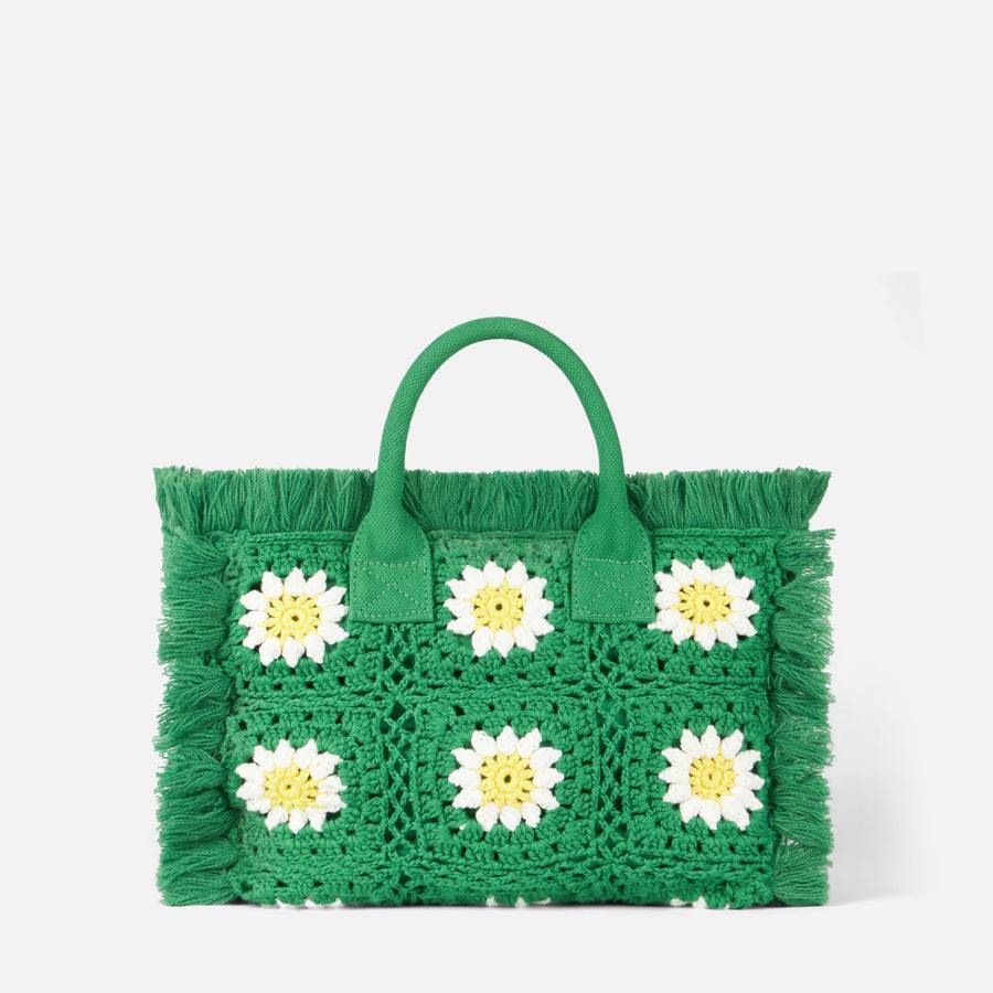 Mc2 Saint Barth Borsa Colette Con Patch Di Fiori All'uncinetto