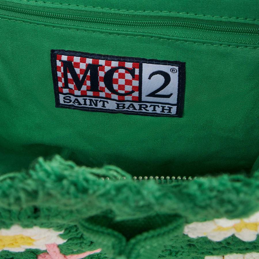 Mc2 Saint Barth Borsa Colette Con Patch Di Fiori All'uncinetto