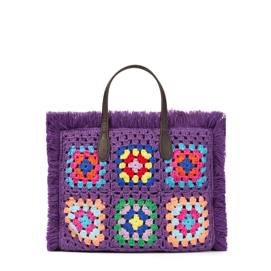Mc2 Saint Barth Borsa Colette Con Piastrelle All'uncinetto
