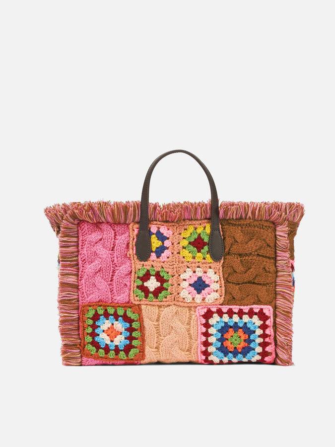 Mc2 Saint Barth Borsa Colette Con Piastrelle All'uncinetto