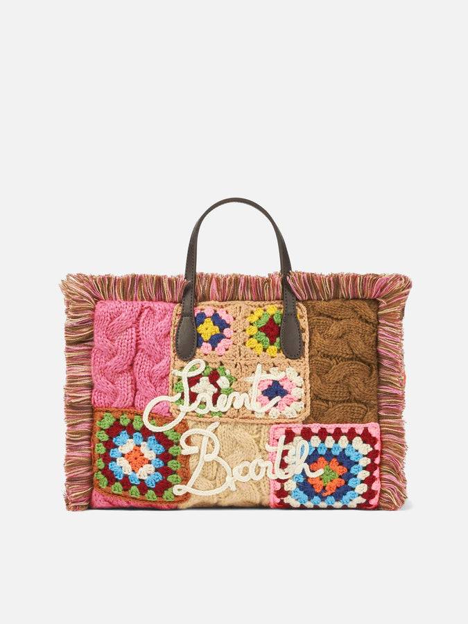 Mc2 Saint Barth Borsa Colette con piastrelle all'uncinetto