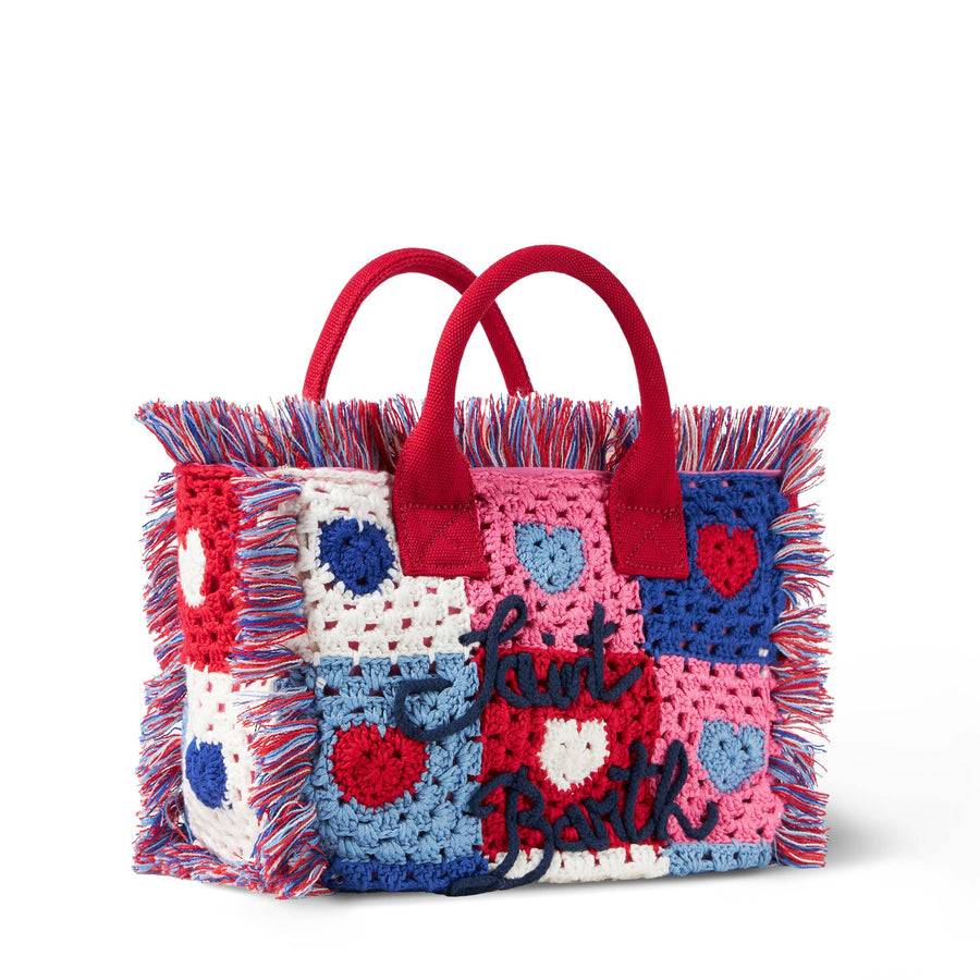 Mc2 Saint Barth Borsa Colette Con Toppe Cuore All'uncinetto