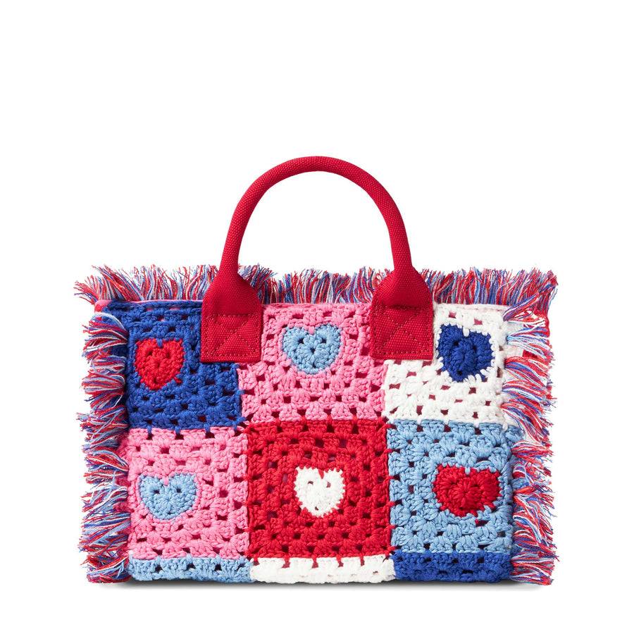 Mc2 Saint Barth Borsa Colette Con Toppe Cuore All'uncinetto