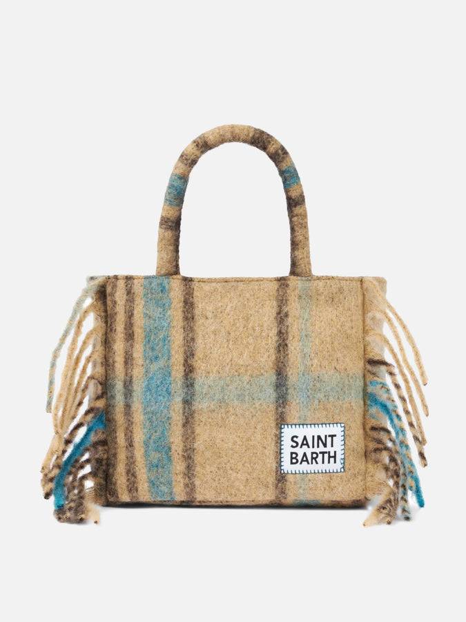 Mc2 Saint Barth borsa Colette coperta con stampa tartan