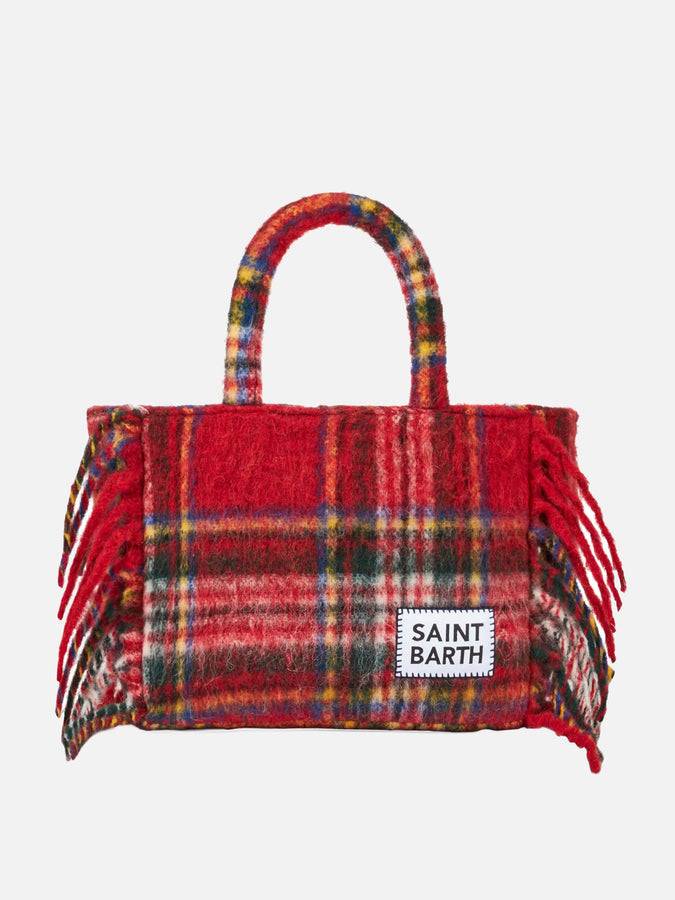 Mc2 Saint Barth borsa Colette coperta con stampa tartan