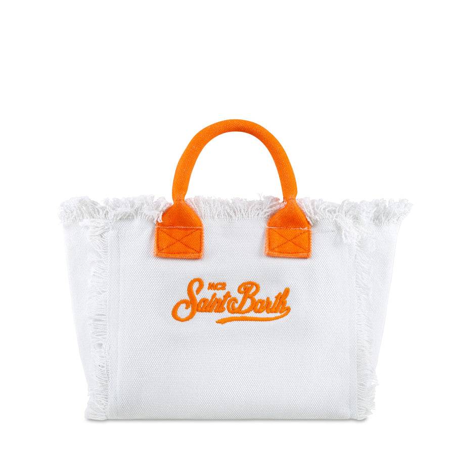 Mc2 Saint Barth Borsa Colette In Canvas Con Stampa Cartolina Ibiza