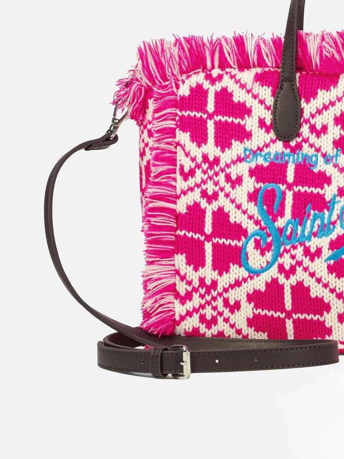 Mc2 Saint Barth Borsa Colette In Lana Con Motivo Fair Isle