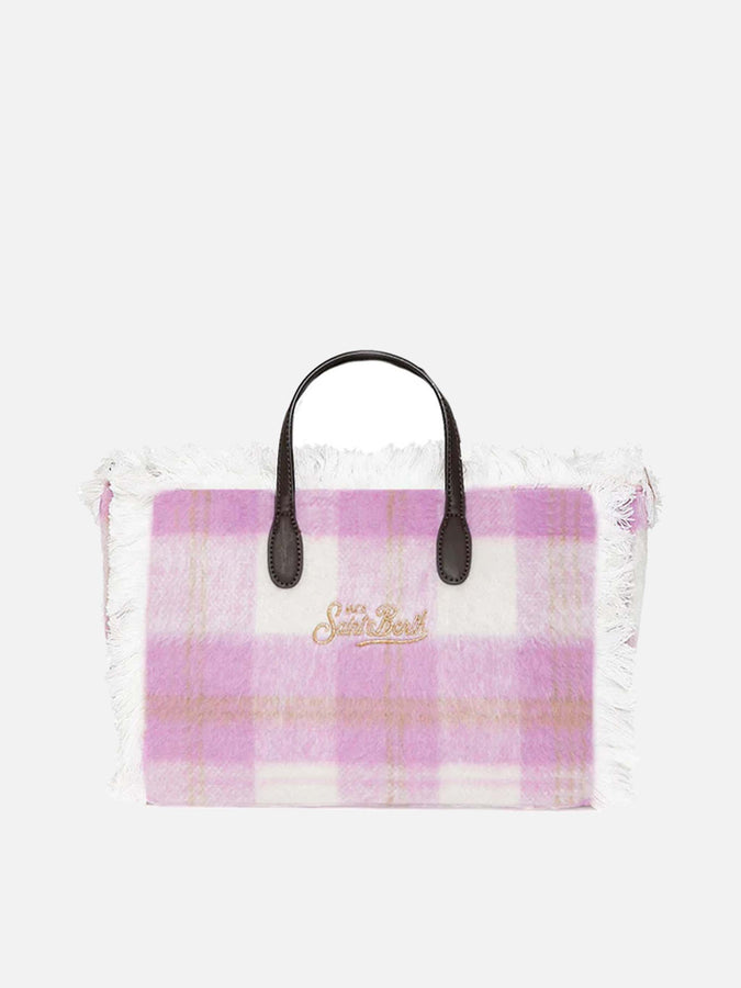 Mc2 Saint Barth Borsa Colette In Lana Con Stampa Vichy
