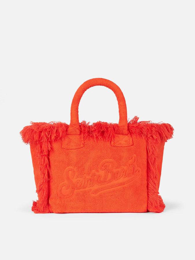 Mc2 Saint Barth Borsa Colette In Morbida Spugna Arancione