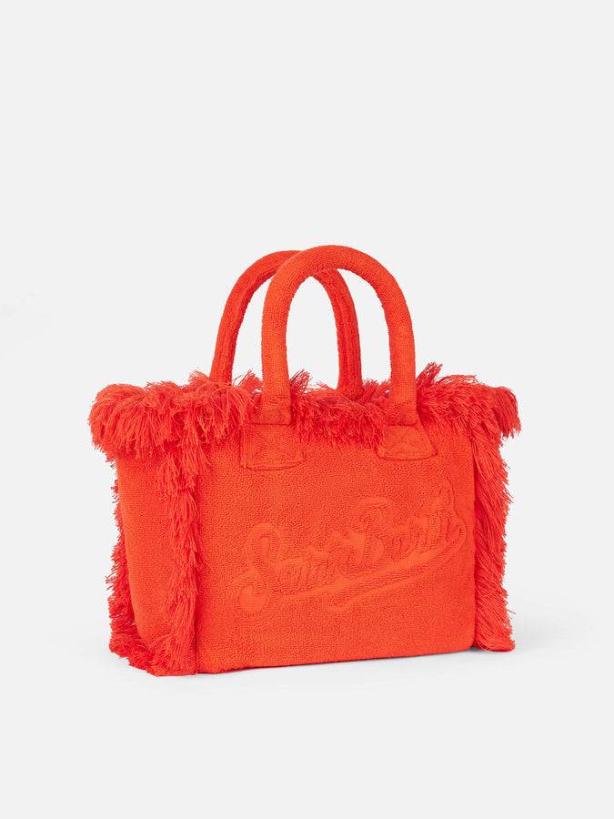 Mc2 Saint Barth Borsa Colette In Morbida Spugna Arancione