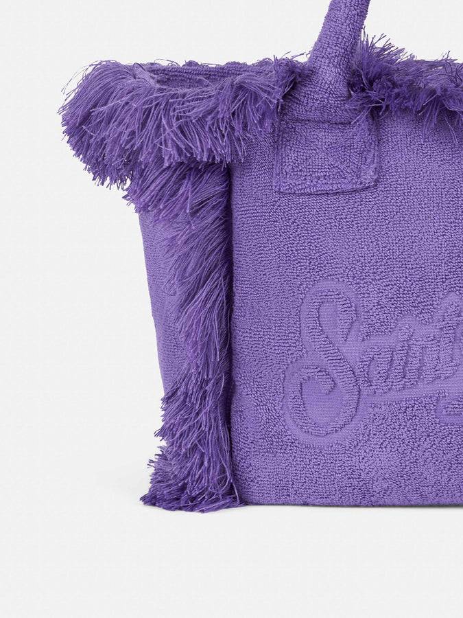 Mc2 Saint Barth Borsa Colette In Morbida Spugna Viola