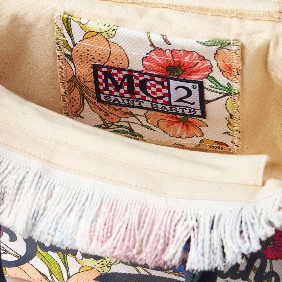 Mc2 Saint Barth Borsa Colette In Tela Con Stampa Fiori