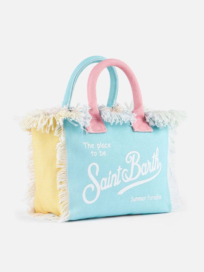Mc2 Saint Barth Borsa Colette In Tela Di Cotone Con Patch Multicolore