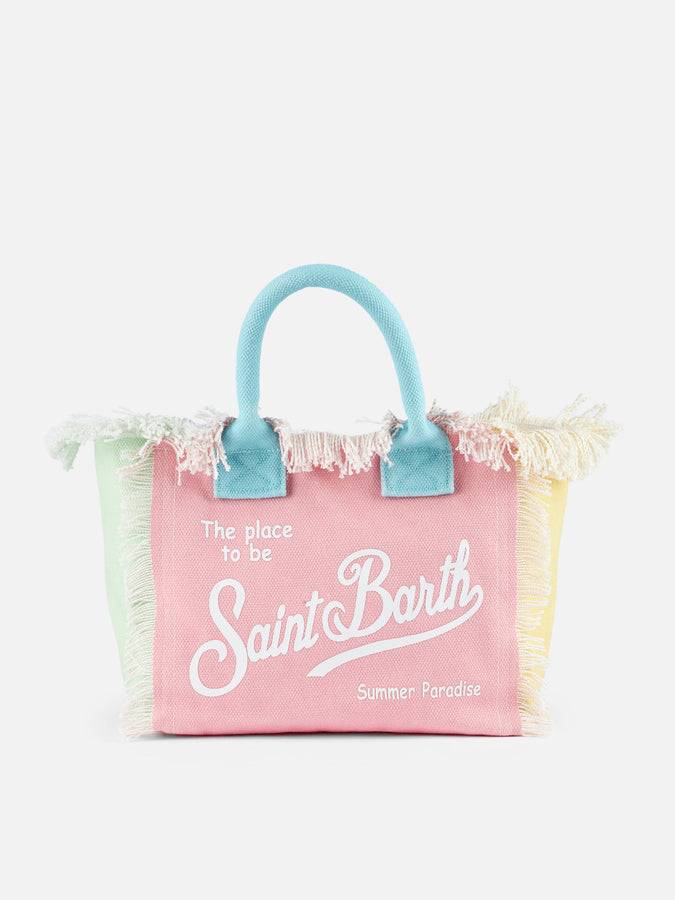 Mc2 Saint Barth Borsa Colette In Tela Di Cotone Con Patch Multicolore
