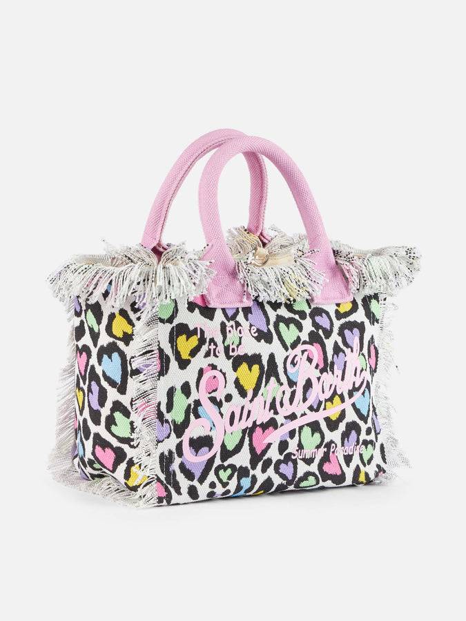 Mc2 Saint Barth Borsa Colette In Tela Di Cotone Dal Cuore Animalier