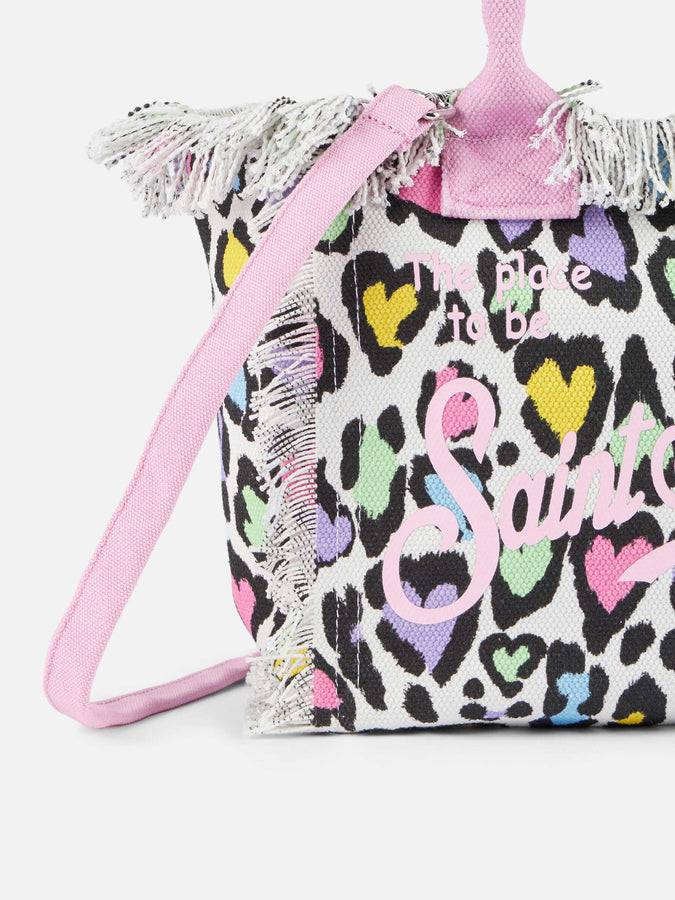 Mc2 Saint Barth Borsa Colette In Tela Di Cotone Dal Cuore Animalier