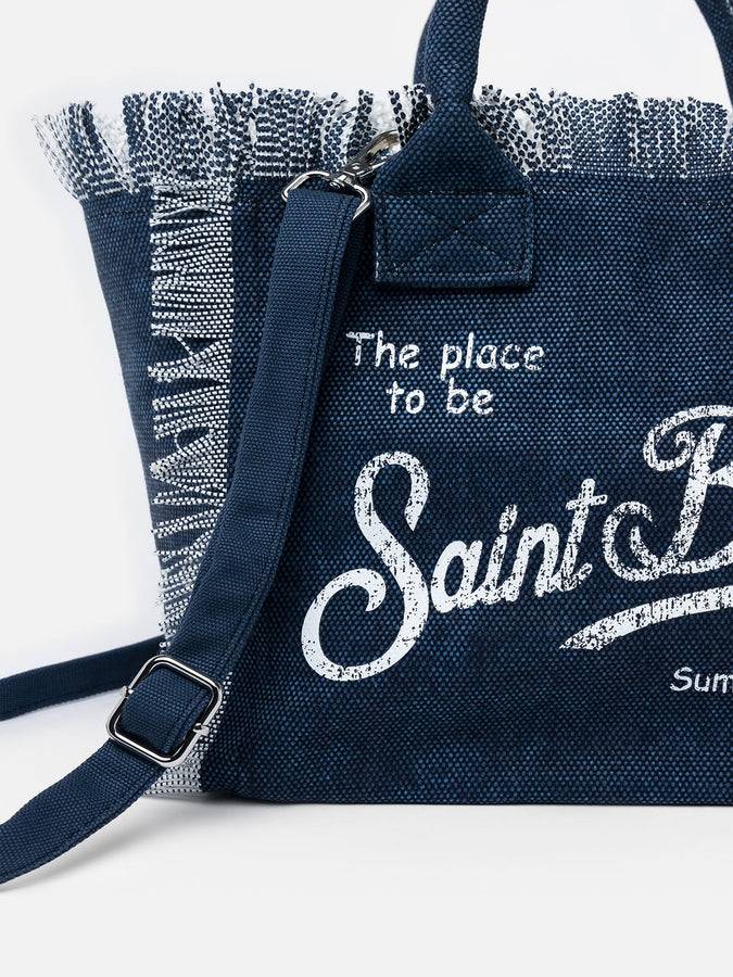 Mc2 Saint Barth Borsa Colette In Tela Di Cotone Indaco