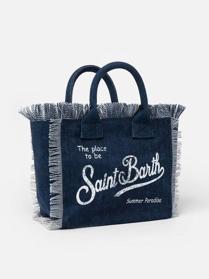 Mc2 Saint Barth Borsa Colette In Tela Di Cotone Indaco