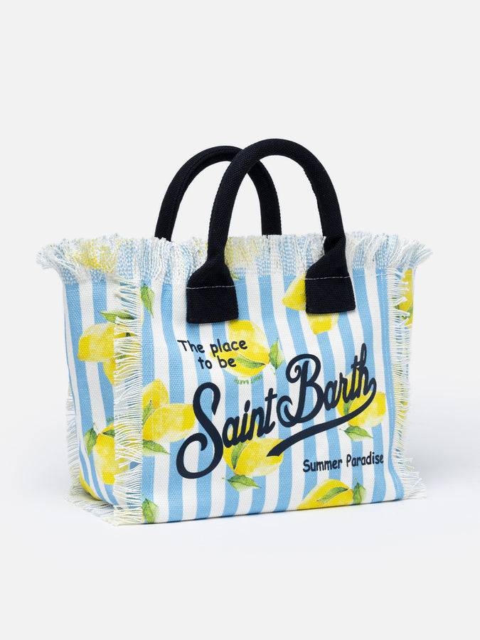 Mc2 Saint Barth Borsa Colette In Tela Di Cotone Rigata