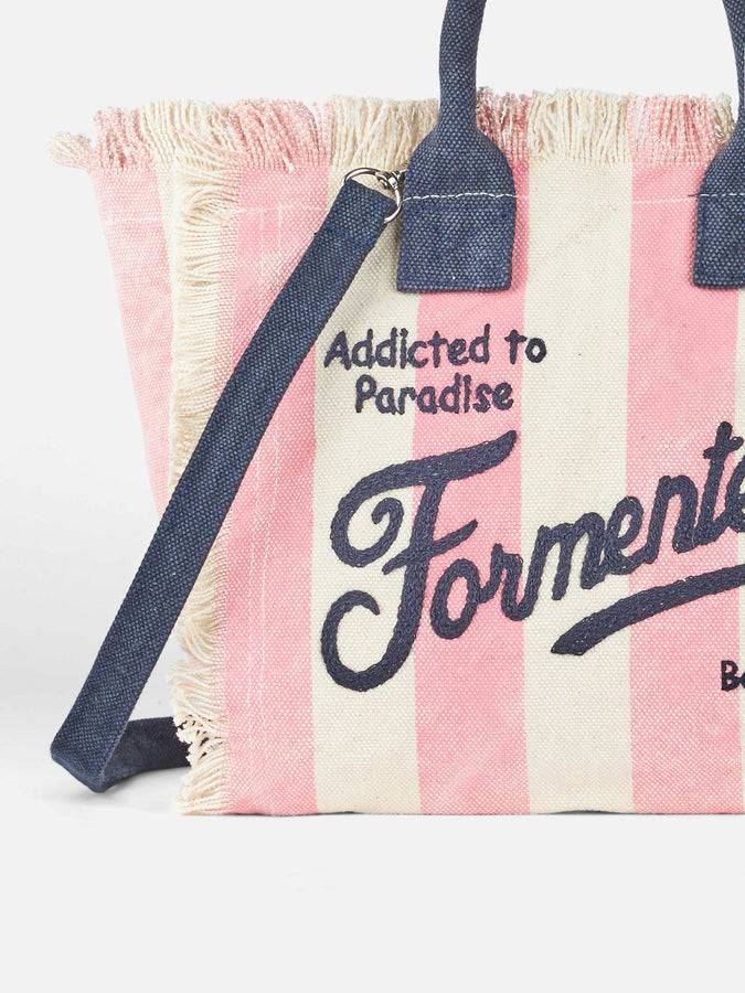 Mc2 Saint Barth Borsa Colette In Tela Di Cotone Rigata Formentera