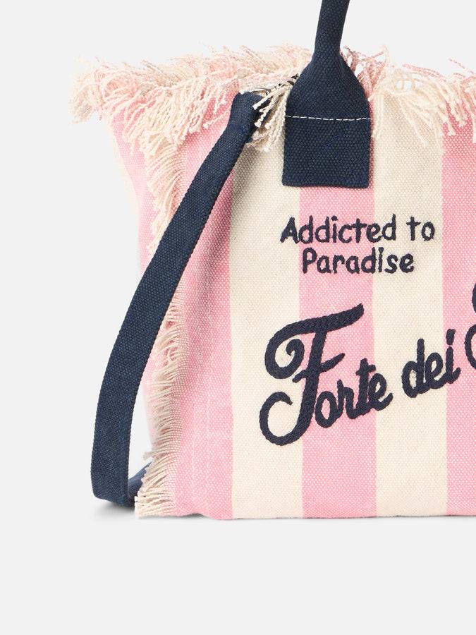 Mc2 Saint Barth Borsa Colette In Tela Di Cotone Rigata Forte Dei Marmi