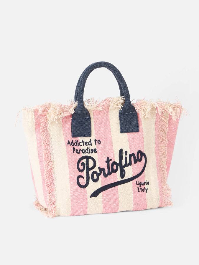 Mc2 Saint Barth Borsa Colette In Tela Di Cotone Rigata Portofino