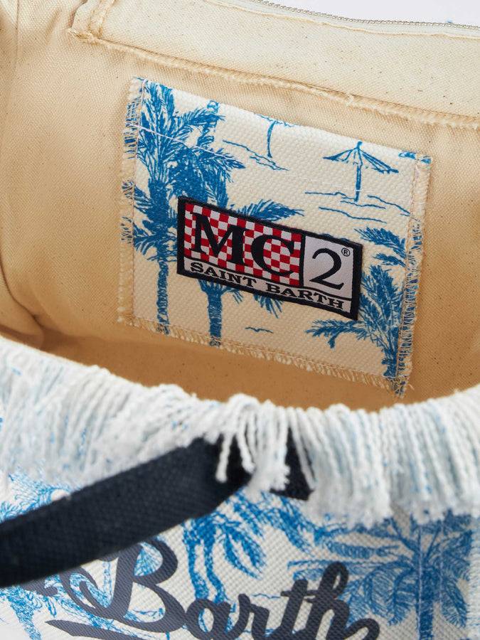 Mc2 Saint Barth Borsa Colette In Tela Di Cotone Toile De Jouy